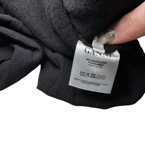 Ganni x Anthropologie‎ Fulton Black Pleated Knit A-Line Dress XS - Picture 13 of 13